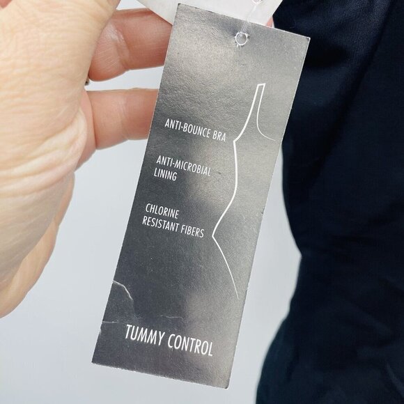 Swim Solutions Shape Solver Womens 8 Going In Circles One-Piece Swimsuit 2277 - Picture 9 of 10